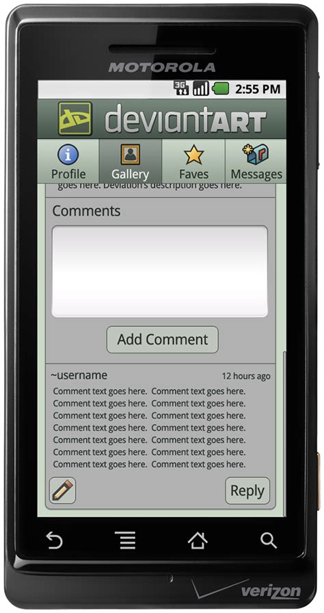 DeviantArt for Android .